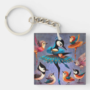 Llavero Ballet Birds