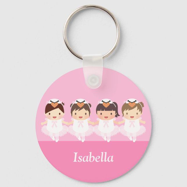 Llavero Ballet De Cisne Cute Ballerina Para Chicas (Anverso)