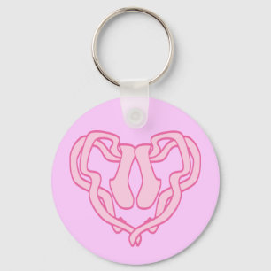 Llavero Ballet Slipper Heart
