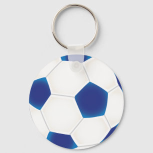 Llavero Balón de fútbol azul