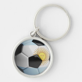 Llavero Balón de fútbol de la bandera de la Argentina