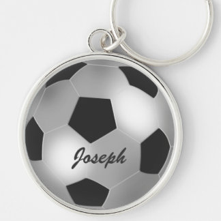 Llavero Balón de fútbol de plata conocido adaptable