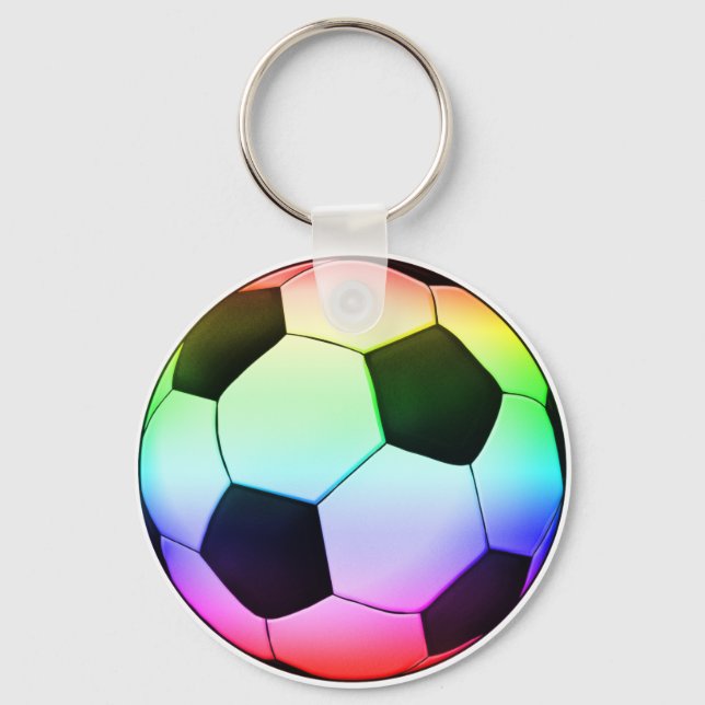 Llavero Balón de fútbol multicolor (Anverso)