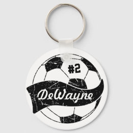 Llavero Balón de Fútbol Personalizado con Nombre y Número