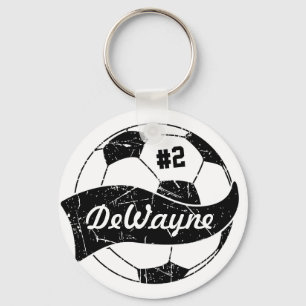 Llavero Balón de Fútbol Personalizado con Nombre y Número