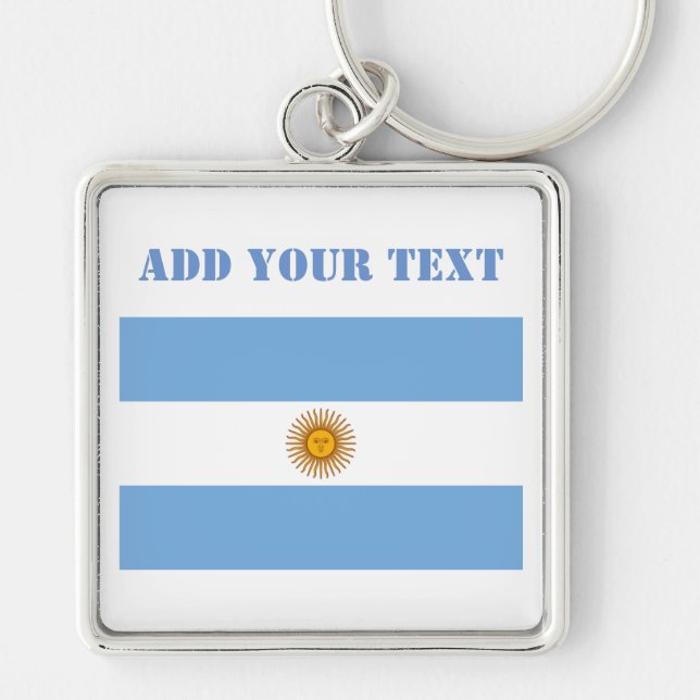 Llavero Baloncestistas de la bandera argentina (Frente)