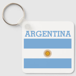Llavero Baloncestistas de la bandera argentina Ke azul