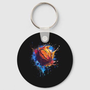 Llavero Baloncesto acuarela Arte Dibujo Baloncesto L