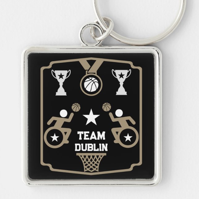 Llavero Baloncesto adaptable para discapacitados (Frente)