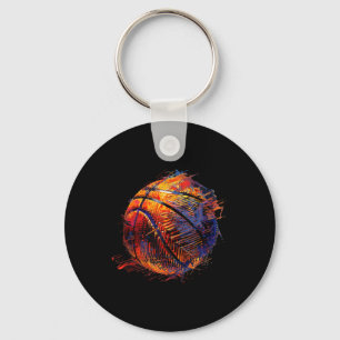 Llavero Baloncesto Arte Baloncesto Hoop Dibujo Bball P
