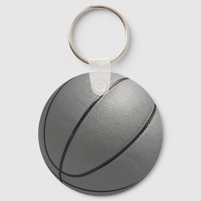 Llavero Baloncesto blanco y negro (Anverso)