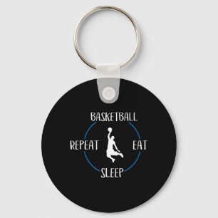 Llavero Baloncesto Comer Sleep Repetir Regalo Para Balonce
