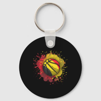Llavero Baloncesto Con Bandera De Bélgica