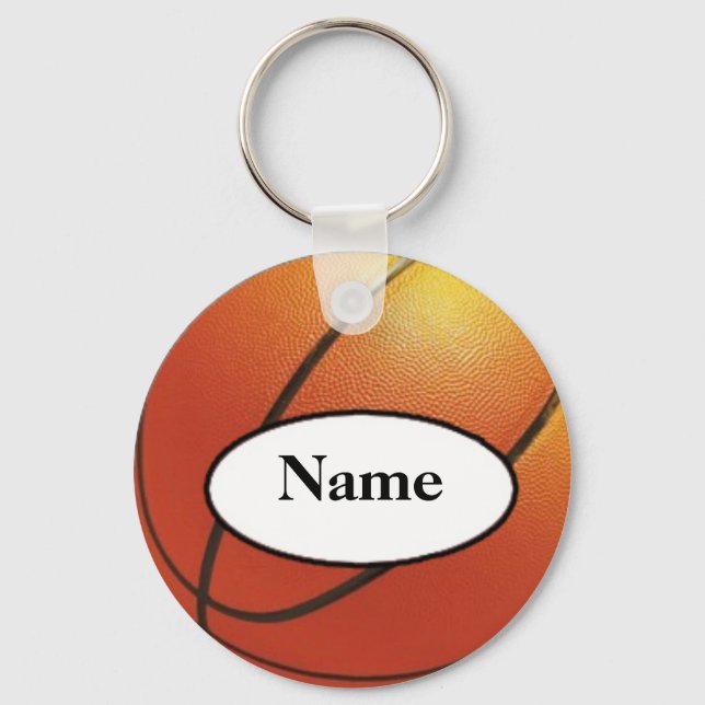 Llavero baloncesto con tu nombre (Anverso)