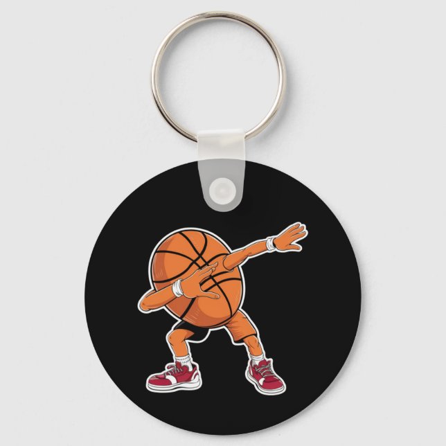 Llavero Baloncesto Dabbing Ball Funny Sports Player (Anverso)