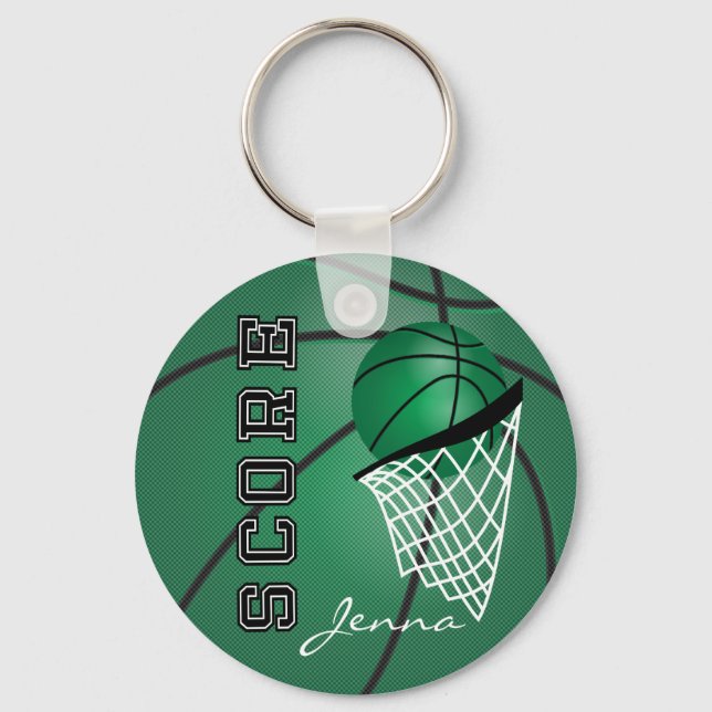 Llavero Baloncesto Dark Green Sport | DIY Textos (Anverso)