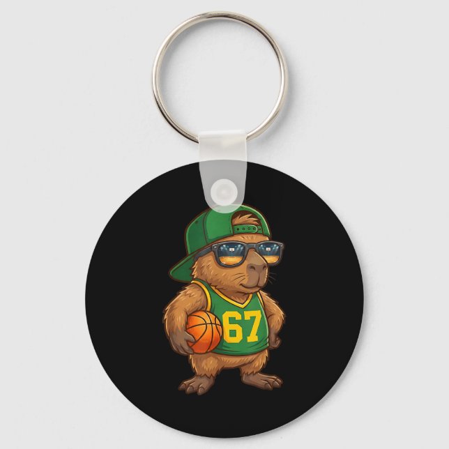 Llavero Baloncesto de Capybara 67 Gen Alpha Jerga Srts Hom (Anverso)
