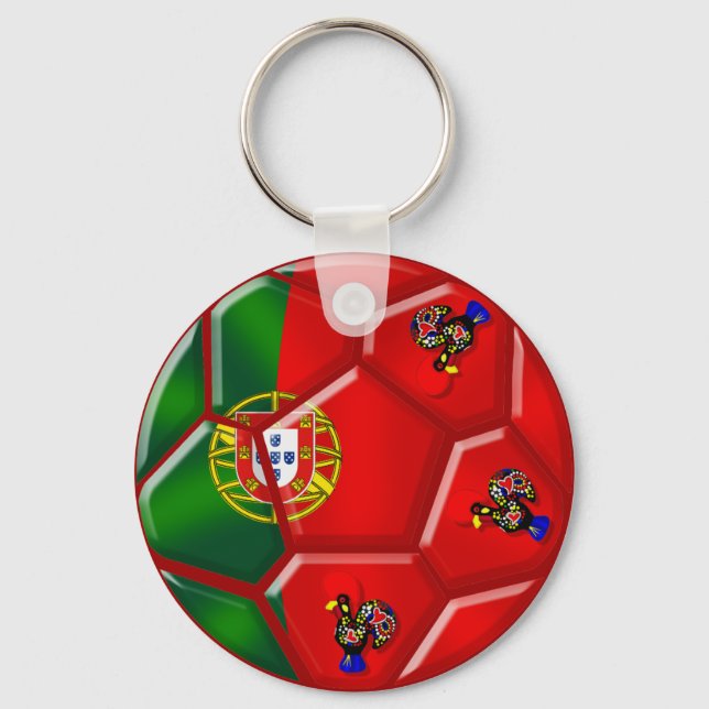 Llavero Baloncesto de la bandera portuguesa para das Quina (Anverso)