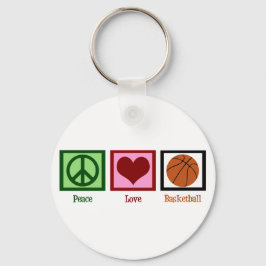 Llavero Baloncesto de Peace Love