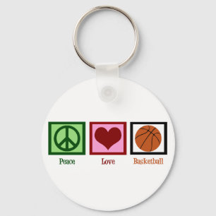 Llavero Baloncesto del amor de la paz