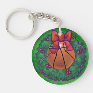 Llavero Baloncesto en Corona de Navidad