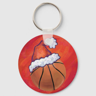 Llavero Baloncesto en Santa Hat