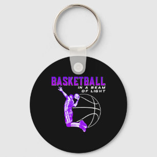 Llavero Baloncesto en un rayo de luz