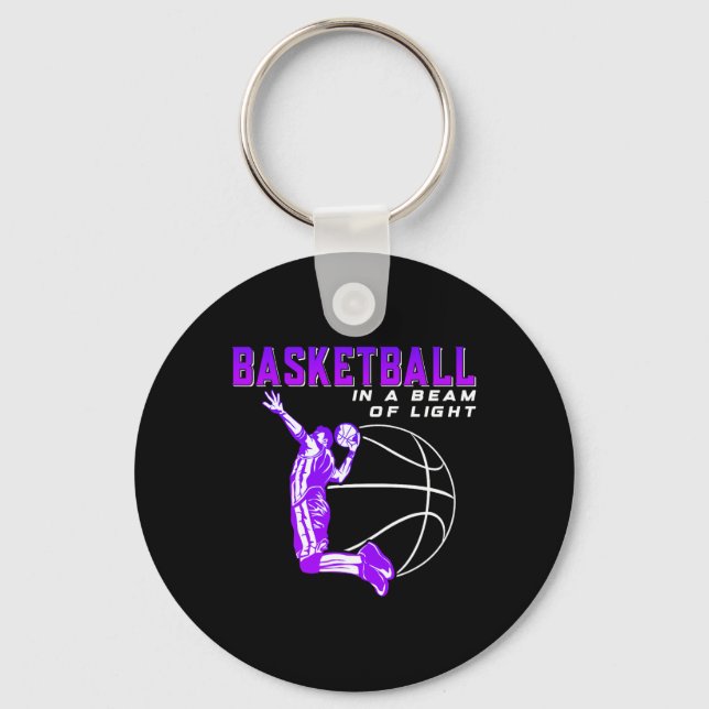 Llavero Baloncesto en un rayo de luz (Anverso)