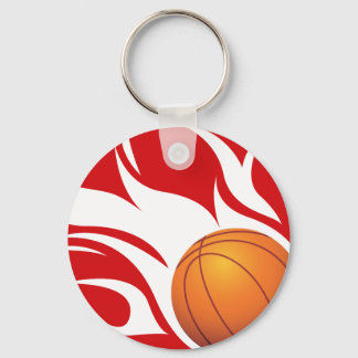 Llavero Baloncesto Flamante Rojo y Blanco