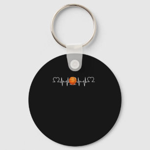 Llavero Baloncesto Heartbeat Funny Amante de Baloncesto