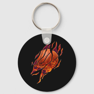 Llavero Baloncesto Incendio y Escratches Bball Player Spor