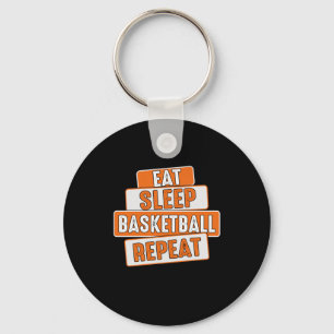 Llavero Baloncesto Lover Eat Sleep Basketball Repetir