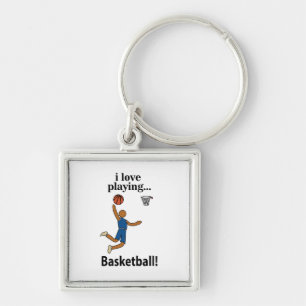 Llavero Baloncesto Me encanta jugar baloncesto