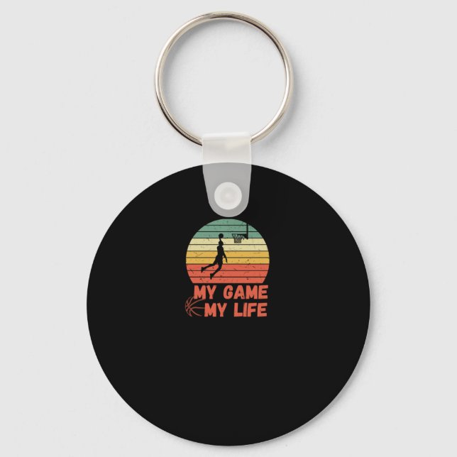 Llavero Baloncesto Mi juego Mi vida (Anverso)