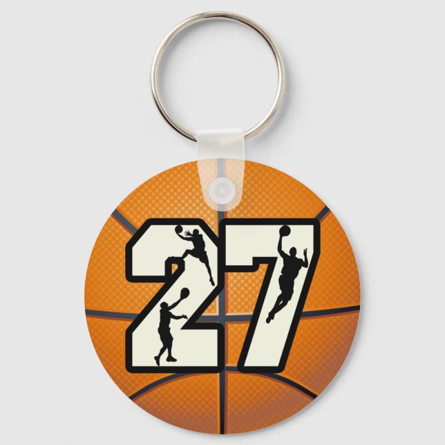 Llavero Baloncesto número 27 (Anverso)