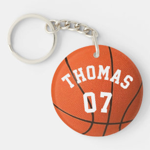 Llavero Baloncesto personalizado con monograma