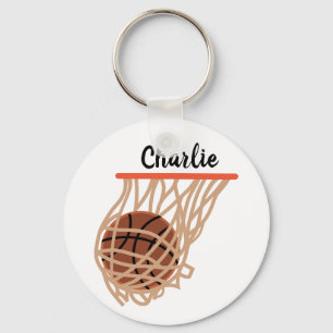 Llavero Baloncesto personalizado en la red
