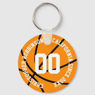 Llavero Baloncesto personalizado moderno