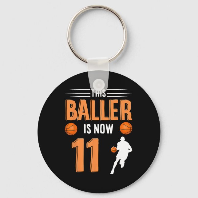 Llavero Baloncesto por los 11 Años - Este Baller Ya Tiene  (Anverso)