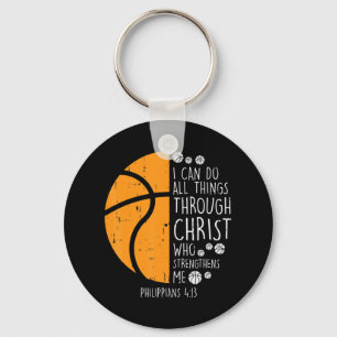 Llavero Baloncesto puedo hacer cosas Biblia Verdadero Dios