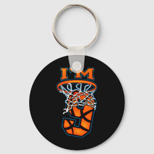 Llavero Baloncesto Soy 9 Boy Chica Noveno Cumpleaños
