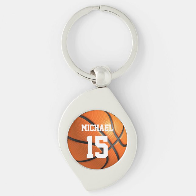Llavero Baloncesto Su Nombre (Anverso)