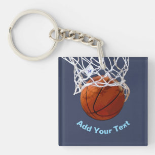 Llavero Baloncesto Tu Nombre Texto Mensaje Eslogan Persona