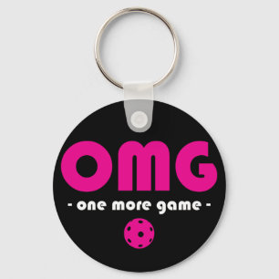 Llavero Baloncesto Una partida más negro / rosa