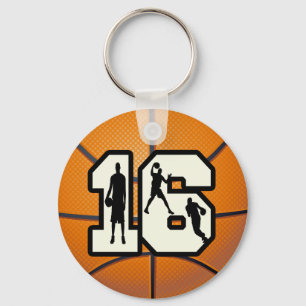 Llavero Baloncesto y jugadores del número 16