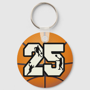 Llavero Baloncesto y jugadores del número 25