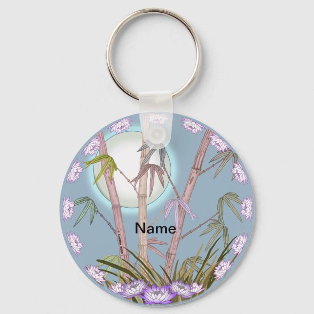 Llavero Bamboo Lotus Moon (Anverso)