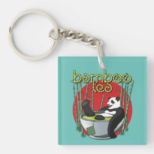 Llavero Bamboo Tea Drinker Panda
