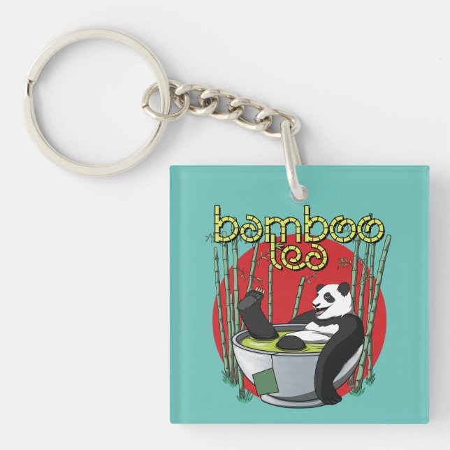 Llavero Bamboo Tea Drinker Panda (Frente)