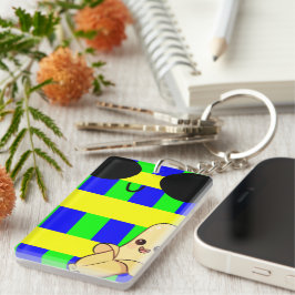 Llavero Banana suave con puntos bonitos